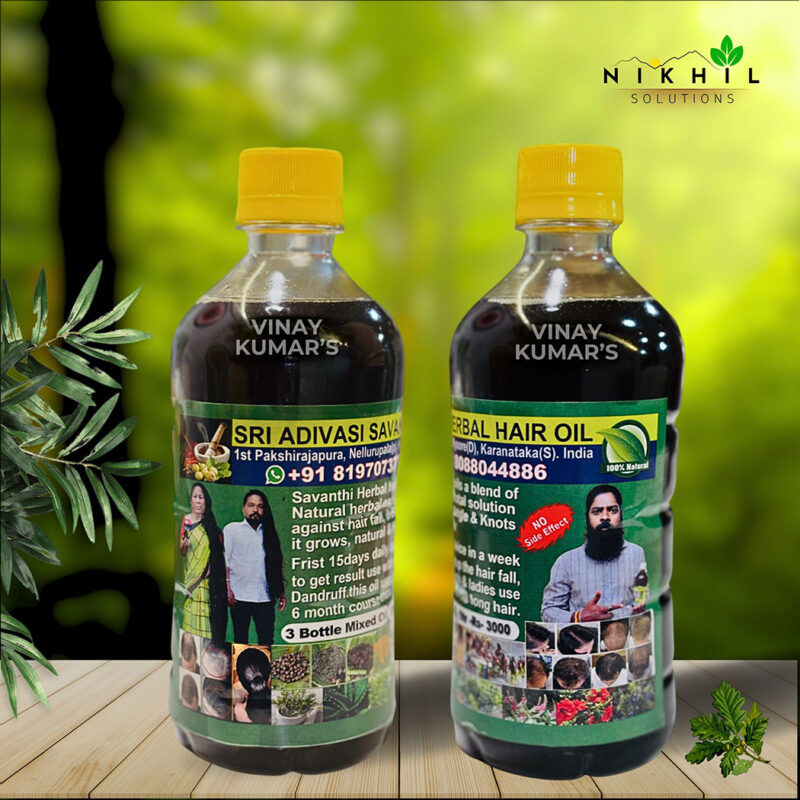 Sri Adivasi Savanthi Herbal Hair Oil (500ml)